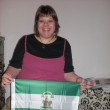 Con mi bandera andaluza enero de 2010