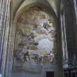 El fresco de La Catedrál de Santa Bárbara la vista de San Ignacio de Loyola