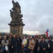 Grupo de Chila en Praga en el Puente de Carlos, octubre de 2015