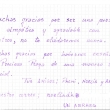 Carta que obtuve de una famila canaria muy simpática que pasó sus vacasiones en Praga de 28/11/09 a 5/12/09